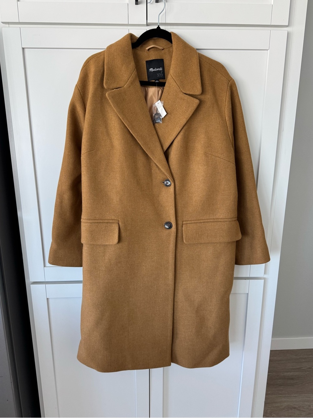 NWT Madewell Toffee Haydon Wool Coat 1X